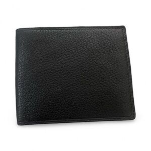 Lanvin Quiet Luxury Deer Skin Pebbled Leather Mens Bifold Wallet